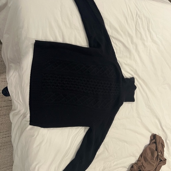 Naadam Cashmere Fisherman Cable Turtleneck - Picture 4 of 7